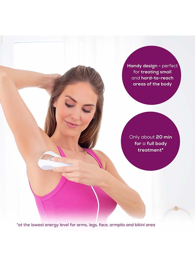IPL 5500 Pure Skin Pro for long-lasting hair removal | Handy design | "Auto Flash" mode | Clinically tested | Compatible with the " MyIPL" app | Skin type sensor| 2 Years Warranty White/Brown - image 2