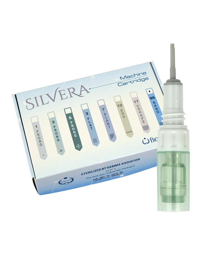 15-Piece 96 Prong Nano Needle For Silvera Machine White
