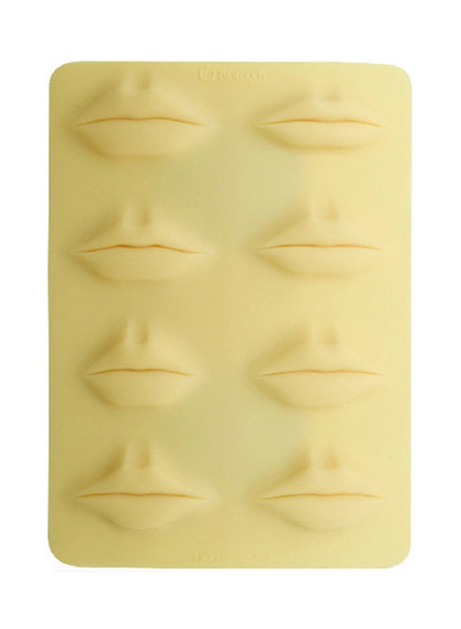 3D Lip Practice Sheet Yellow