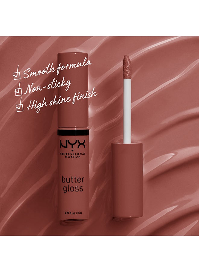 Butter Gloss, Non-Sticky Lip Gloss - 16 Praline, 8ml Praline - image 4