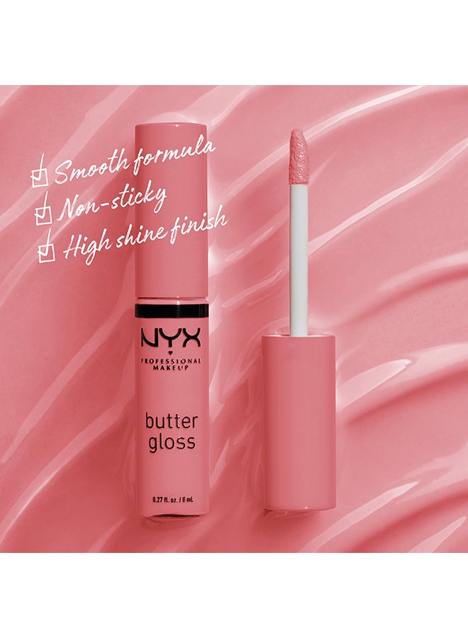 Butter Lip Gloss with Glossy Finish, Non-Sticky - 07 Tiramisu, 8 ml Tiramisu - image 4