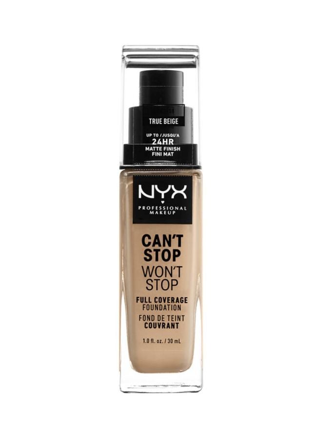 Can't Stop Won't Stop Full Coverage Foundation True Beige