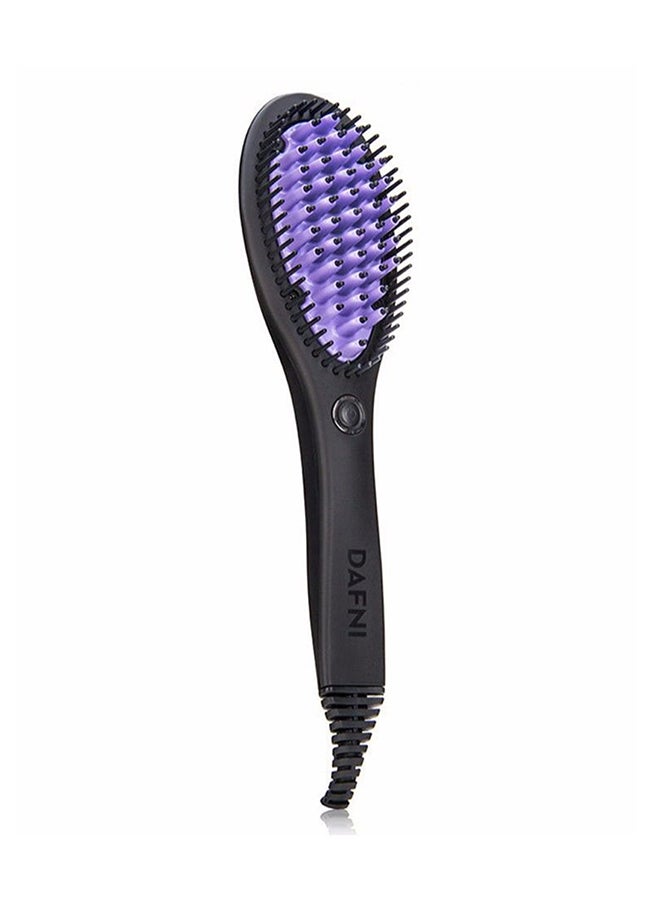 Electric Hair Straightening Brush Black/Purple