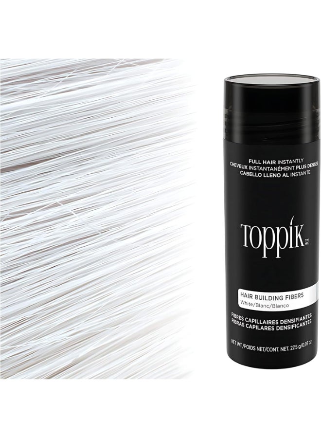 Hair Building Fibers Instant Hair Concealer for Thinning Hair, Hair Fiber for Men & Women, Texture Powder with Natural Keratin, Long-Lasting Hair Color - White 27.5grams - image 9