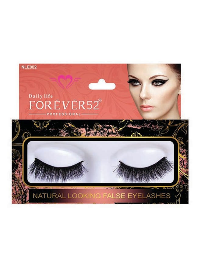 Natural Looking False Eyelashes 002 Black