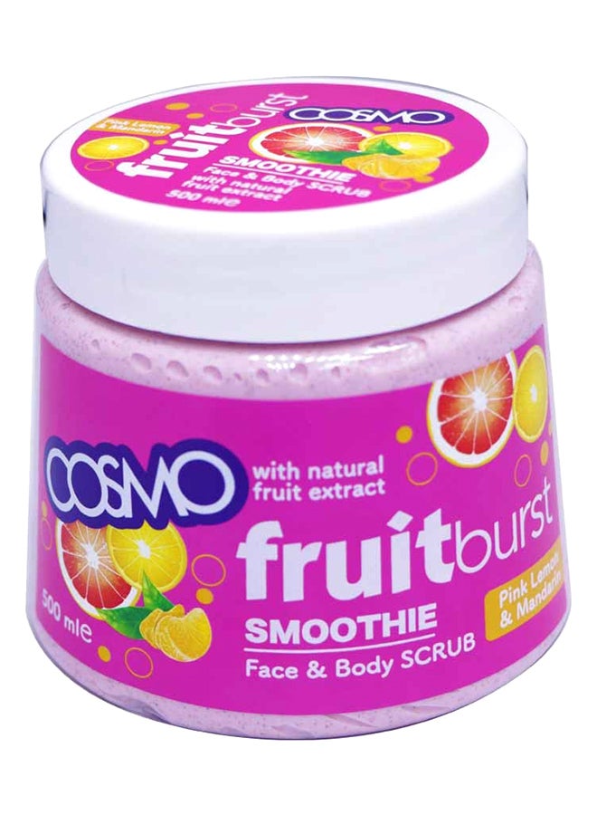 12-Piece Fruitburst Smoothie Face And Body Scrub With Mandarin Orange And Lemon 12x500ml