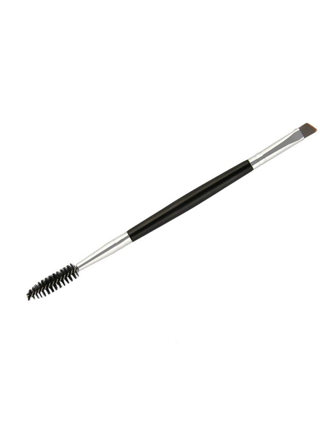 Double Headed Eye Makeup Brush Black/Silver