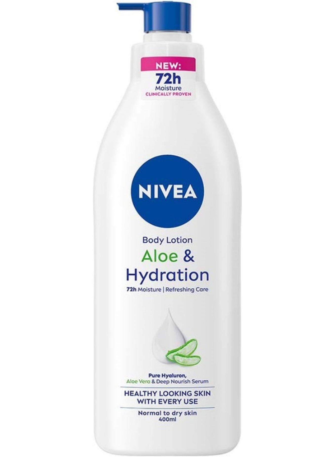 Body Lotion For Normal To Dry Skin Aloe Andhydration 5In1 Complete Care With Deep Moisture Serum 72H Fast Refreshing 400ml