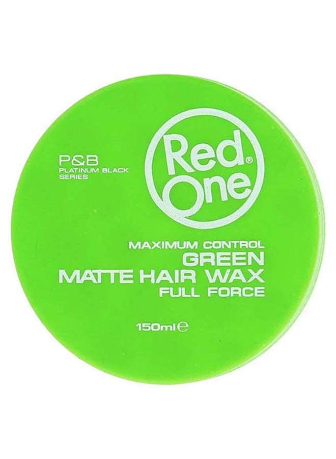Maximum Control Full Force Matte Hair Wax Green 150ml