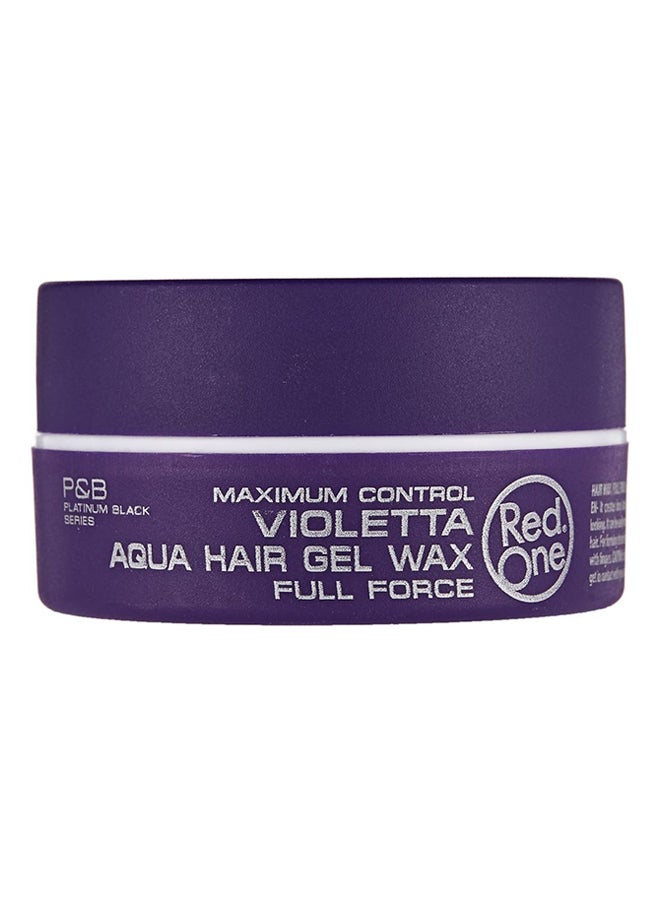 Maximum Control Full Force Aqua Hair Wax Purple 150ml
