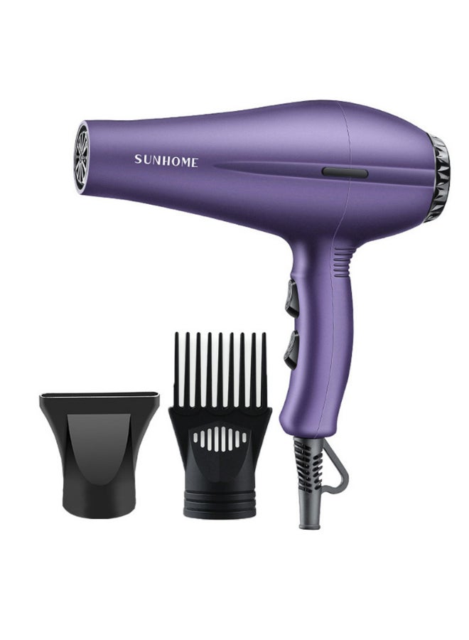 3-Piece Professional Hair Dryer Set ,1800W Purple