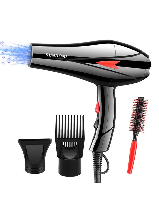 4-Piece Professional Hair Dryer Set，2000W Black