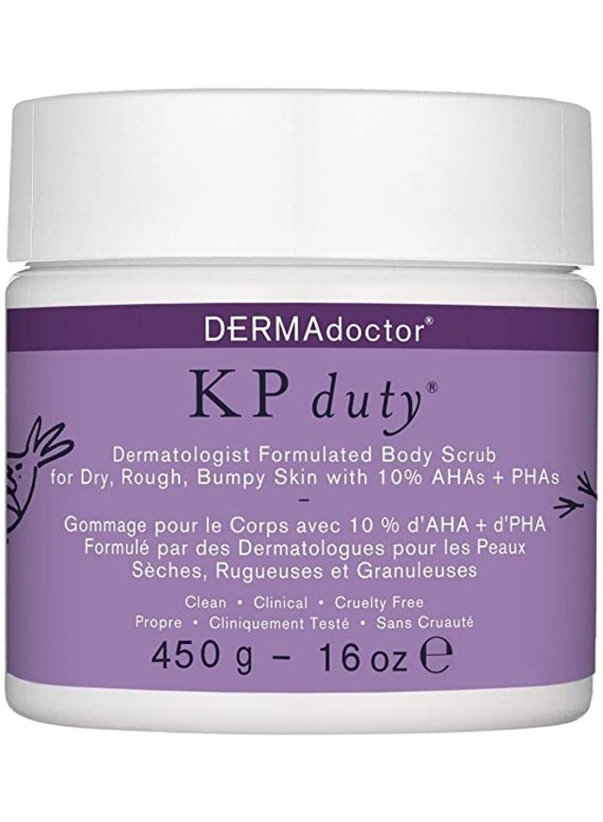 KP Duty Dermatologist Formulated Body Scrub 450grams