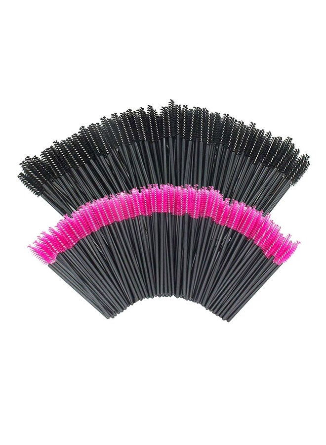 200-Piece Disposable Eyelash Mascara Brushes Multicolour