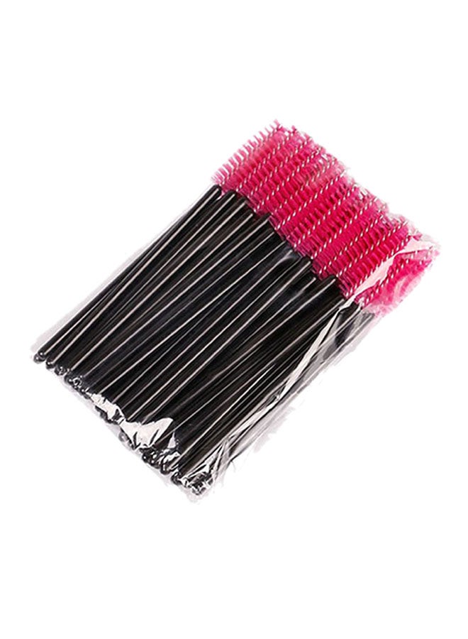 50-Piece Disposable Eyelash Mascara Wands Brushes black