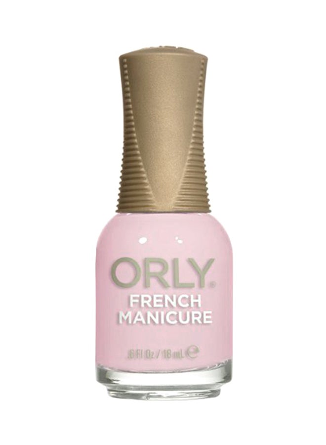 French Manicure Nail Polish Rose Colored Glasses