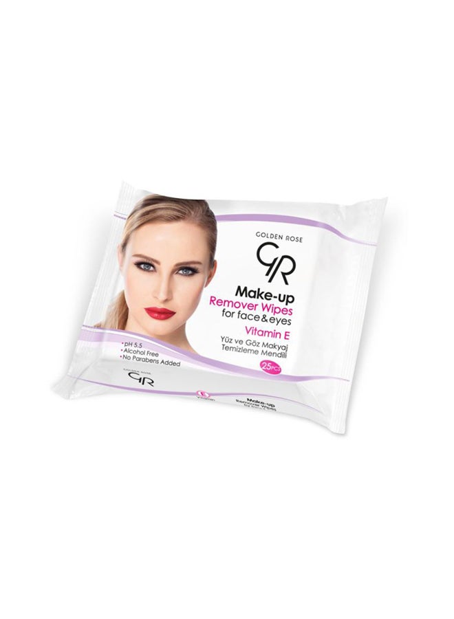 25-Piece Make-Up Remover Wipes For Face And Eyes