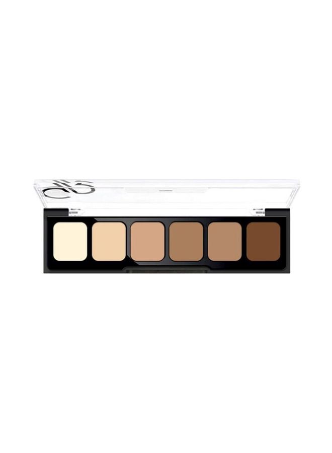 6-Color Correct And Conceal Cream Palette SPF 20, 02  Medium to Dark Shades 02 Dark