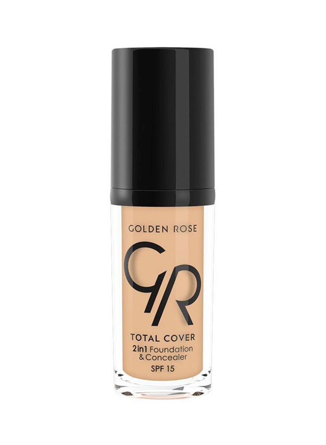 Total Cover 2-In-1 Foundation And Concealer SPF 15 11 Nude
