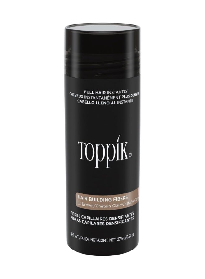 Hair Building Fibers Instant Hair Concealer for Thinning Hair, Hair Fiber for Men & Women, Texture Powder with Natural Keratin, Long-Lasting Hair Color - Light Brown 27.5grams
