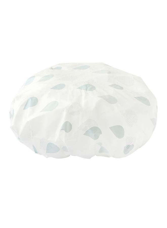 Bath Shower Cap White/Grey 27cm