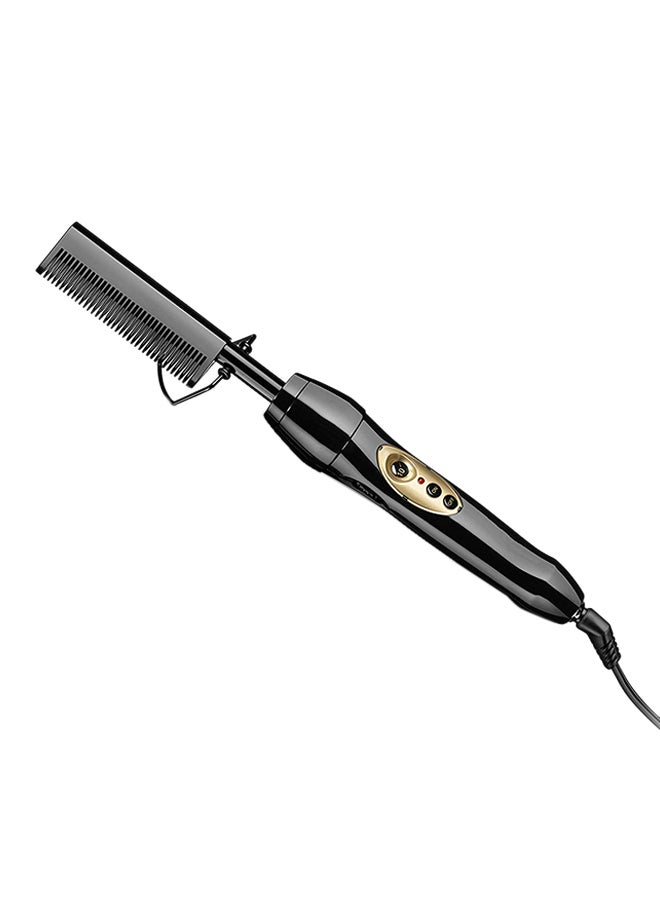 High Heat Press Comb Black 26.7x2.5x3.8cm