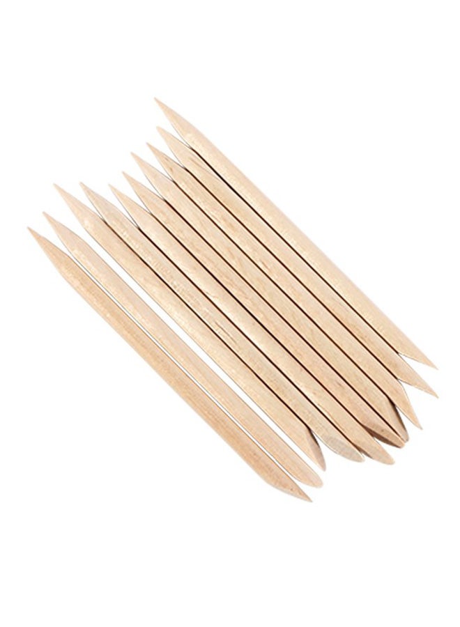 Wood Stick Cuticle Pusher Remover Ivory
