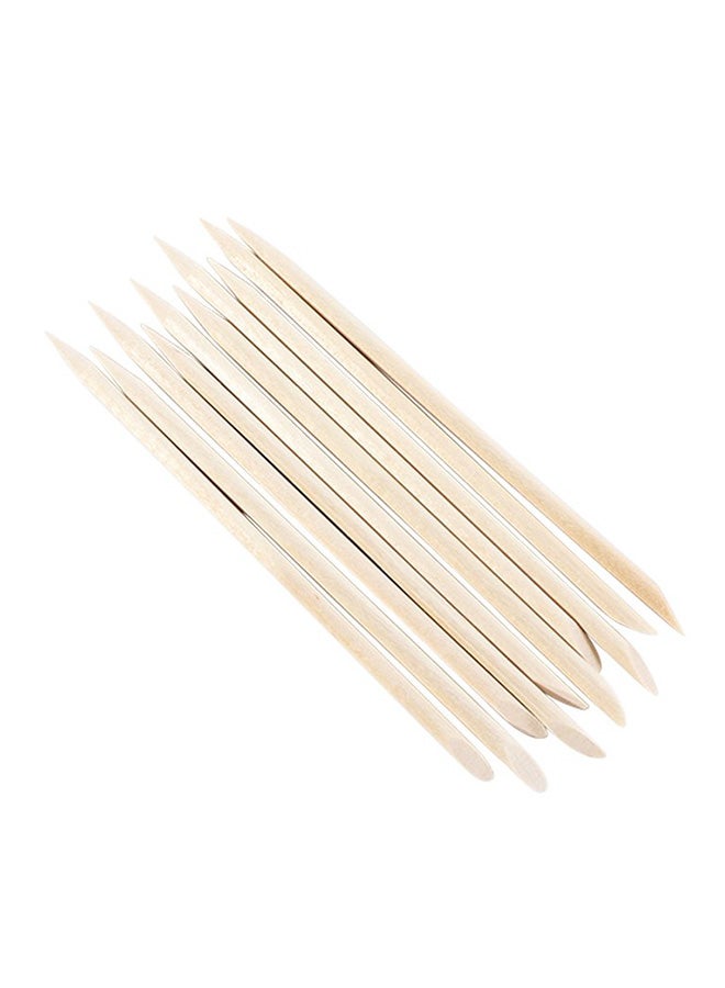 Wood Stick Cuticle Pusher Remover Ivory