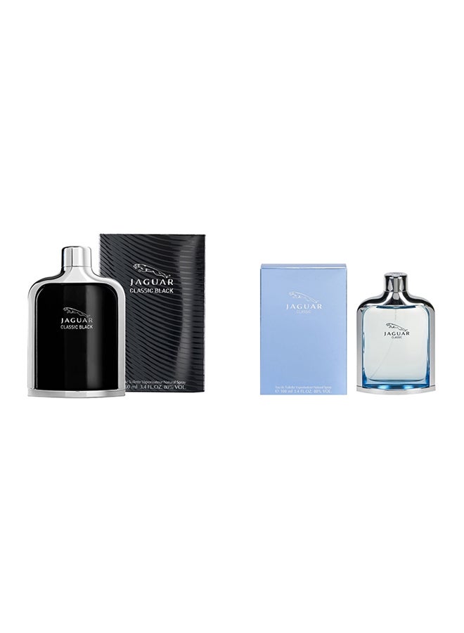 Classic Black And Classic Blue EDT Gift Set (Classic Black EDT 100 ml and Classic Blue 100 ml)