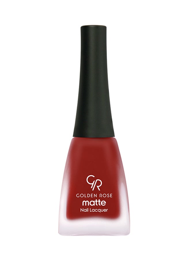 Matte Nail Lacquer Red