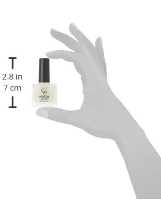 Matte Top Coat Nail Lacquer Clear - image 7