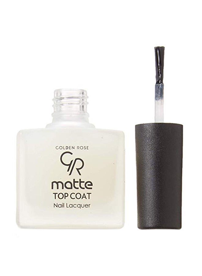 Matte Top Coat Nail Lacquer Clear