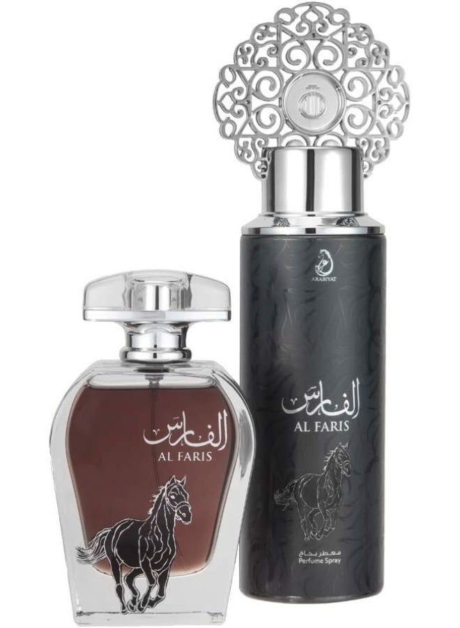 Al Faris Gift Set (1 x EDP 100 ml, 1 x Perfume Spray 200ml) - image 4