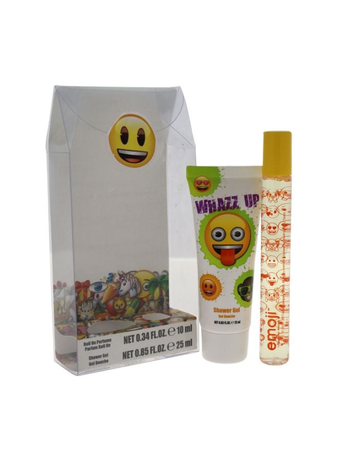 Whazz Up Gift Set (Rollerball Perfume - 0.34oz, Shower Gel - 0.85oz)