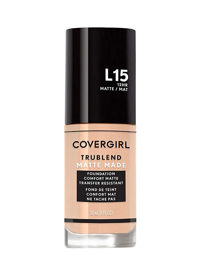 Trublend Matte Made Liquid Foundation L15 Porcelain