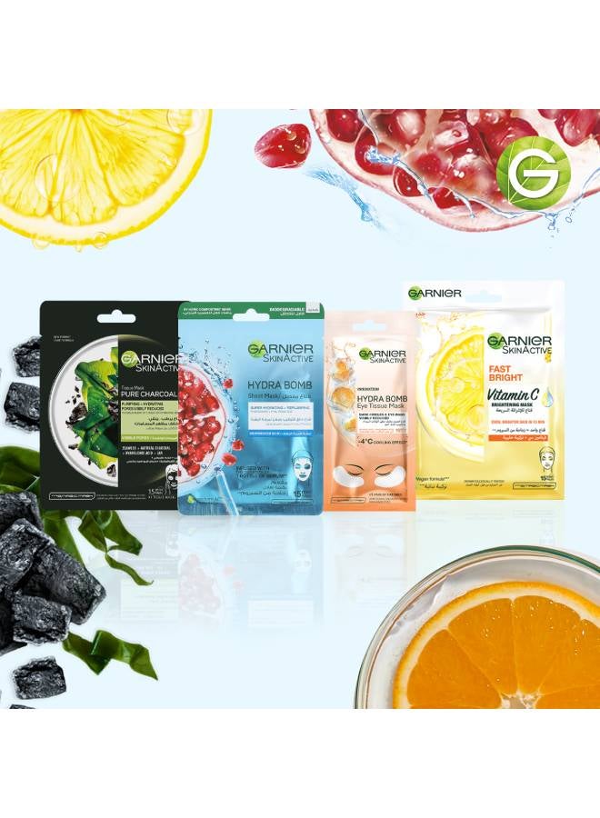 Skinactive Tissue Pure Charcoal, Purifying And Hydrating Pores Visible Reduced Sheet Mask Black - image 9