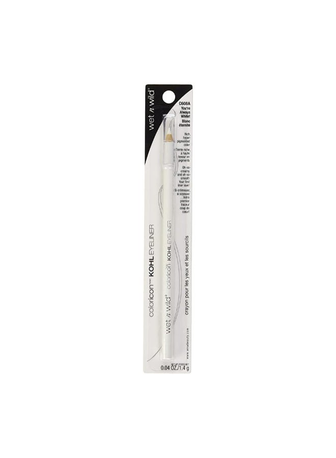 Color Icon Kohl Liner Pencil 608a You're Always White - image 2