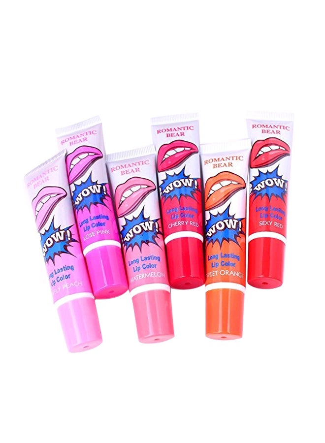 6-Piece Evermarket Long Lasting Lip Colour Set Watermelon Red/Sexy Red/Cheery Red