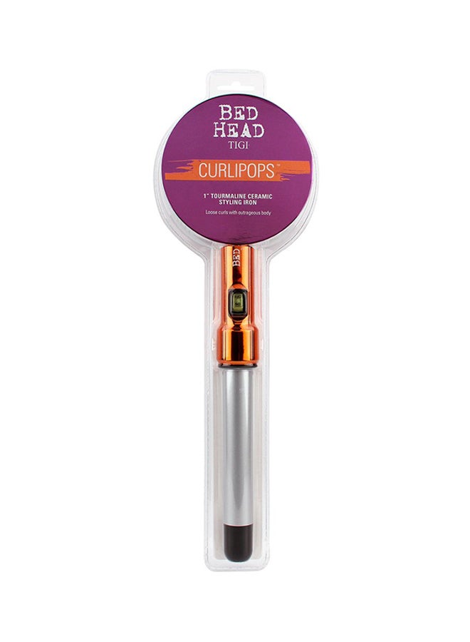 Curlipops- Tourmaline Ceramic Styling Iron Metallic Orange 0.34kg