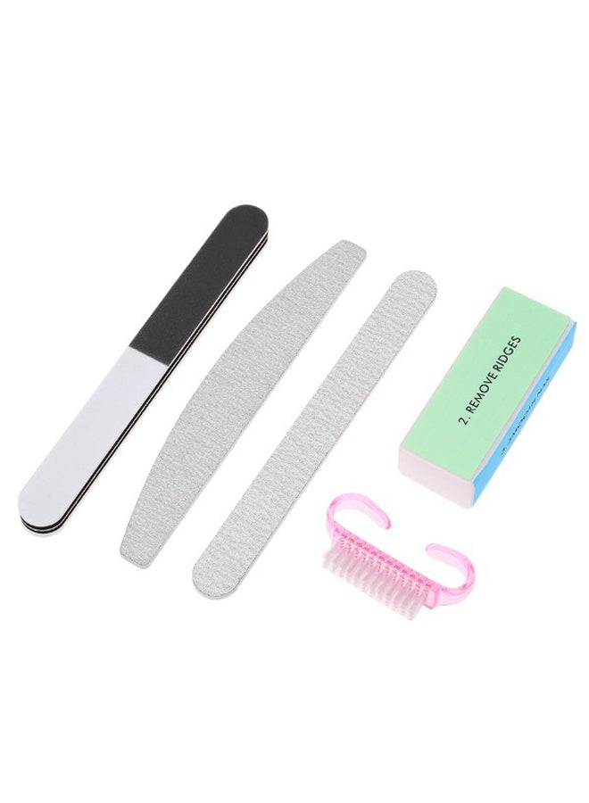 5-Piece Nail File Set Multicolour