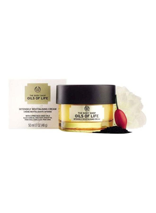 Oils Of Life Intensely Revitalising Cream - with 3 Precious Seed Oils – Lightweight, Silky-Soft Daily Moisturiser | Replenishes Moisture, Revitalises Skin, Enhances Radiance, 50ml - image 2
