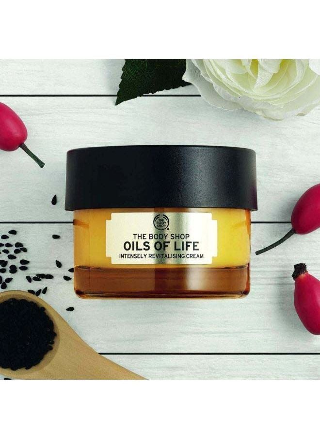 Oils Of Life Intensely Revitalising Cream - with 3 Precious Seed Oils – Lightweight, Silky-Soft Daily Moisturiser | Replenishes Moisture, Revitalises Skin, Enhances Radiance, 50ml - image 4