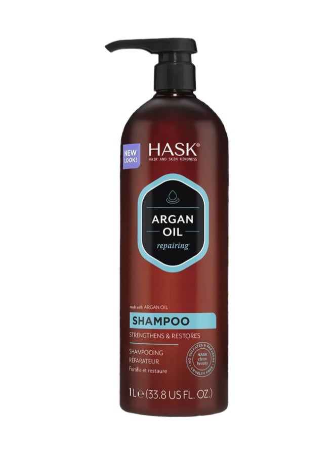 Argan Oil Repairing Shampoo for Dry, Damaged Hair - Gently Cleanses, Strengthens & Restores Moisture 1Liters