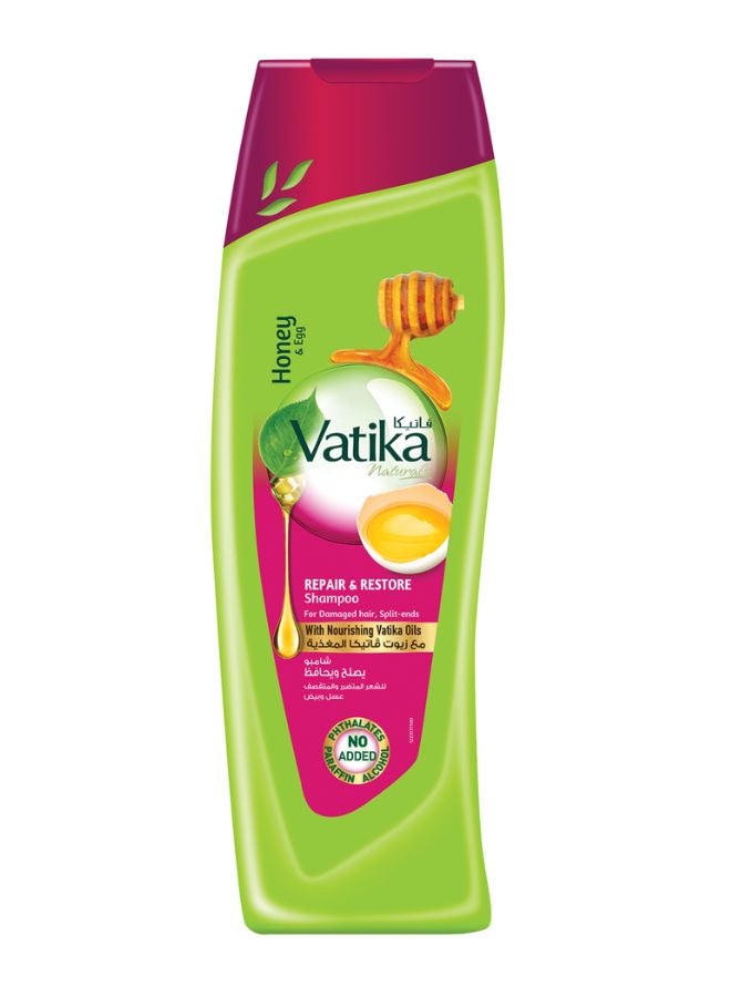 Repair And Restore Shampoo Enriched With Egg And Honey For Damaged Hair And Splitends 200ml
