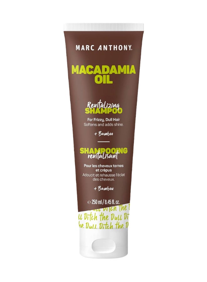 Marc Anthony Macadamia Oil Revitalizing Shampoo, Infused With Bamboo, Softens And Adds Shine, 250Ml Multicolour 250ml
