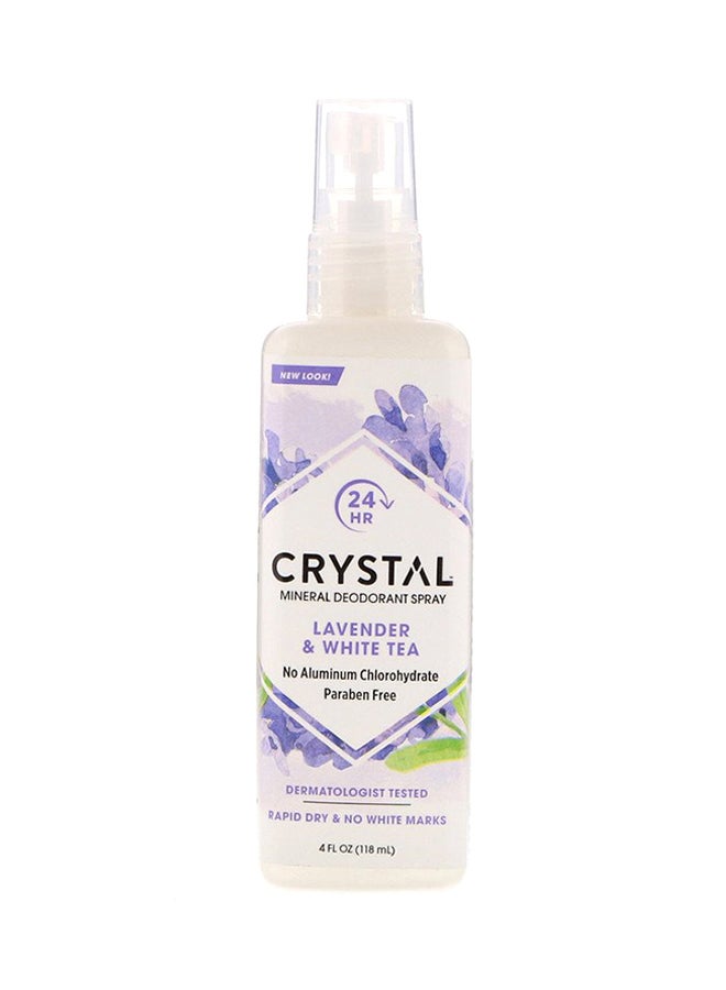 Mineral Deodorant Body Spray - Lavender And White Tea Clear 118ml