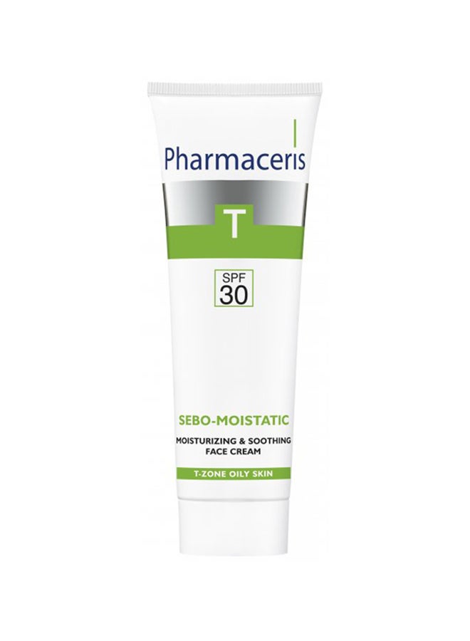 T Sebo Matt‑Moistatic Cream SPF30 For Oily Combination And Acne‑Prone Irritated Skin 50ml