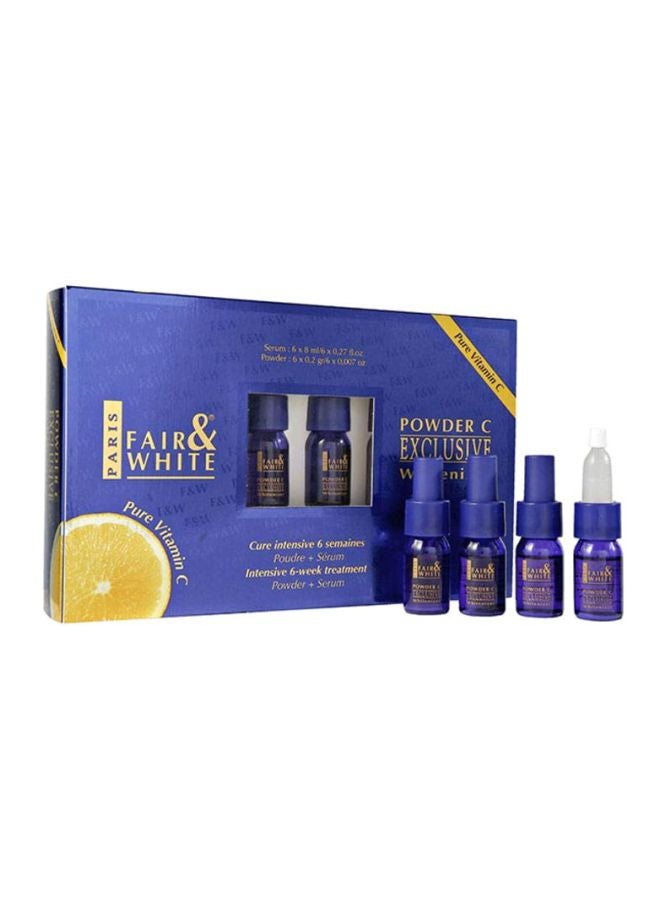 Exclusive C Powder Lighting Complex Kit Serum 6 x 8ml,Powder 6 x 0.2grams