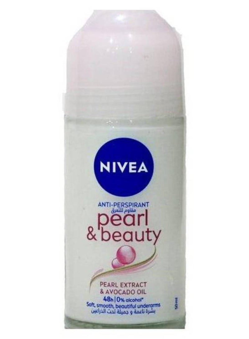 Pearl And Beauty, Antiperspirant Pearl Extracts, Roll-On 50ml