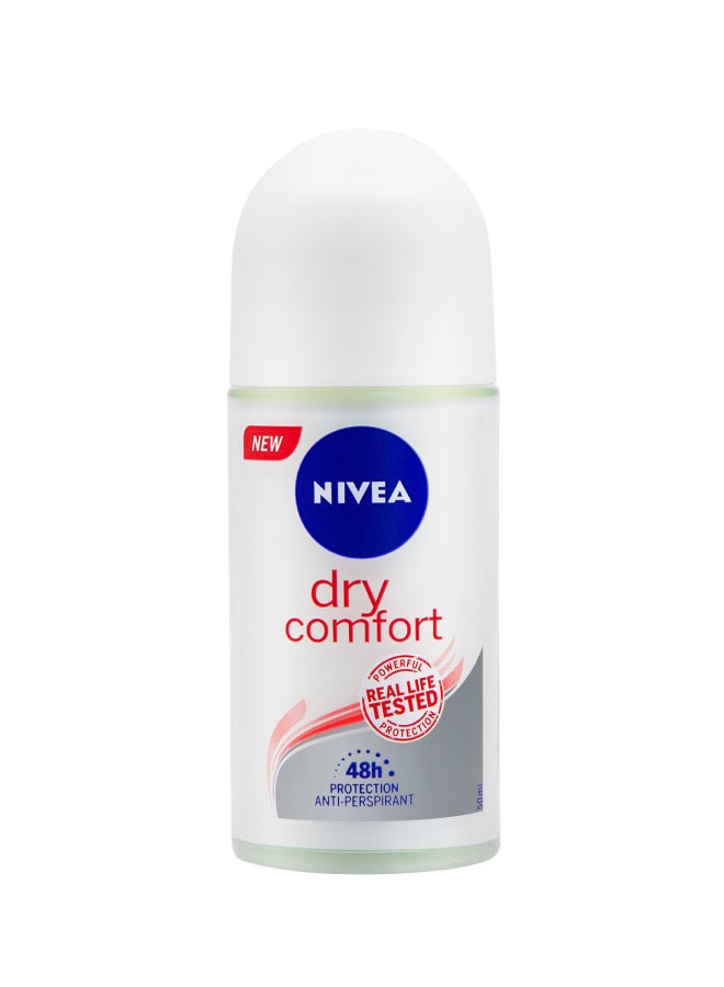 Dry Comfort, Antiperspirant for Women, Quick Dry, Roll-on White 50ml